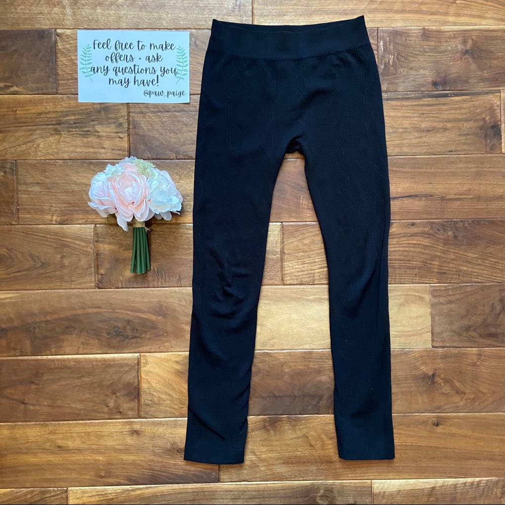 Black Patterned Leggings